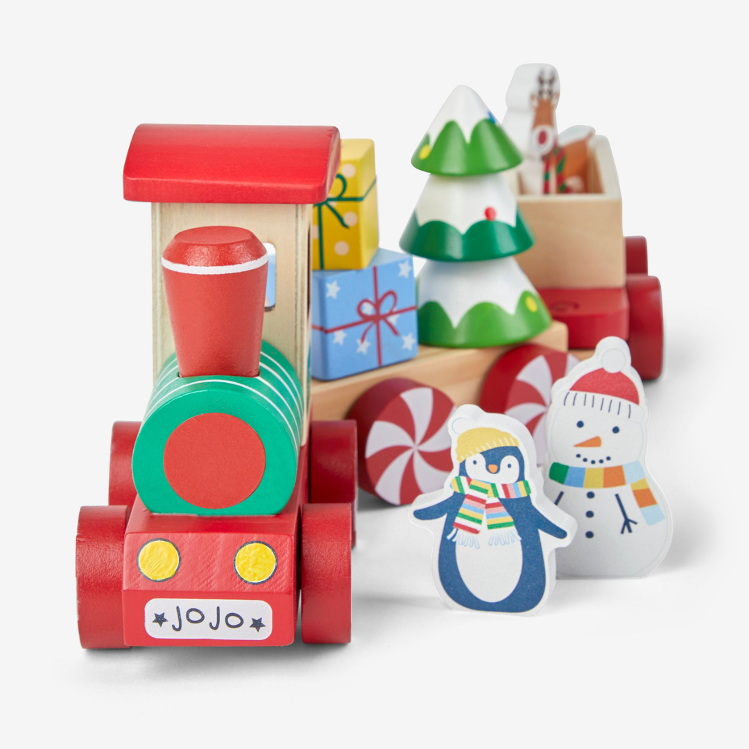 JoJo Maman Bebe Wooden Christmas Train