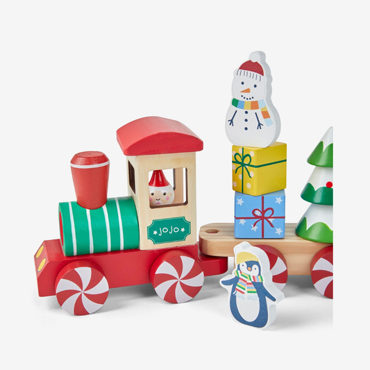 JoJo Maman Bebe Wooden Christmas Train