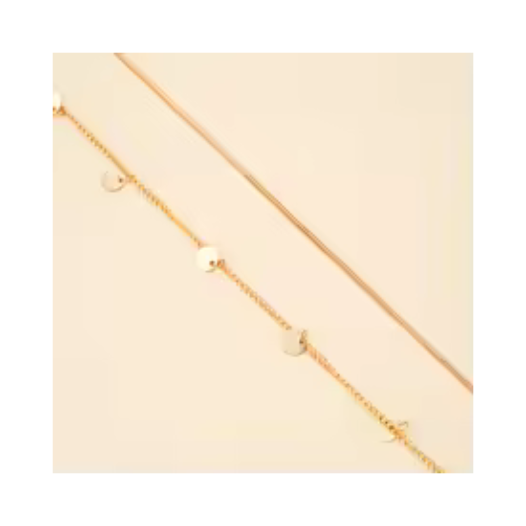 Double Layer Boho Waist Chain with Coin Tassel Summer Beach Body Jewelry