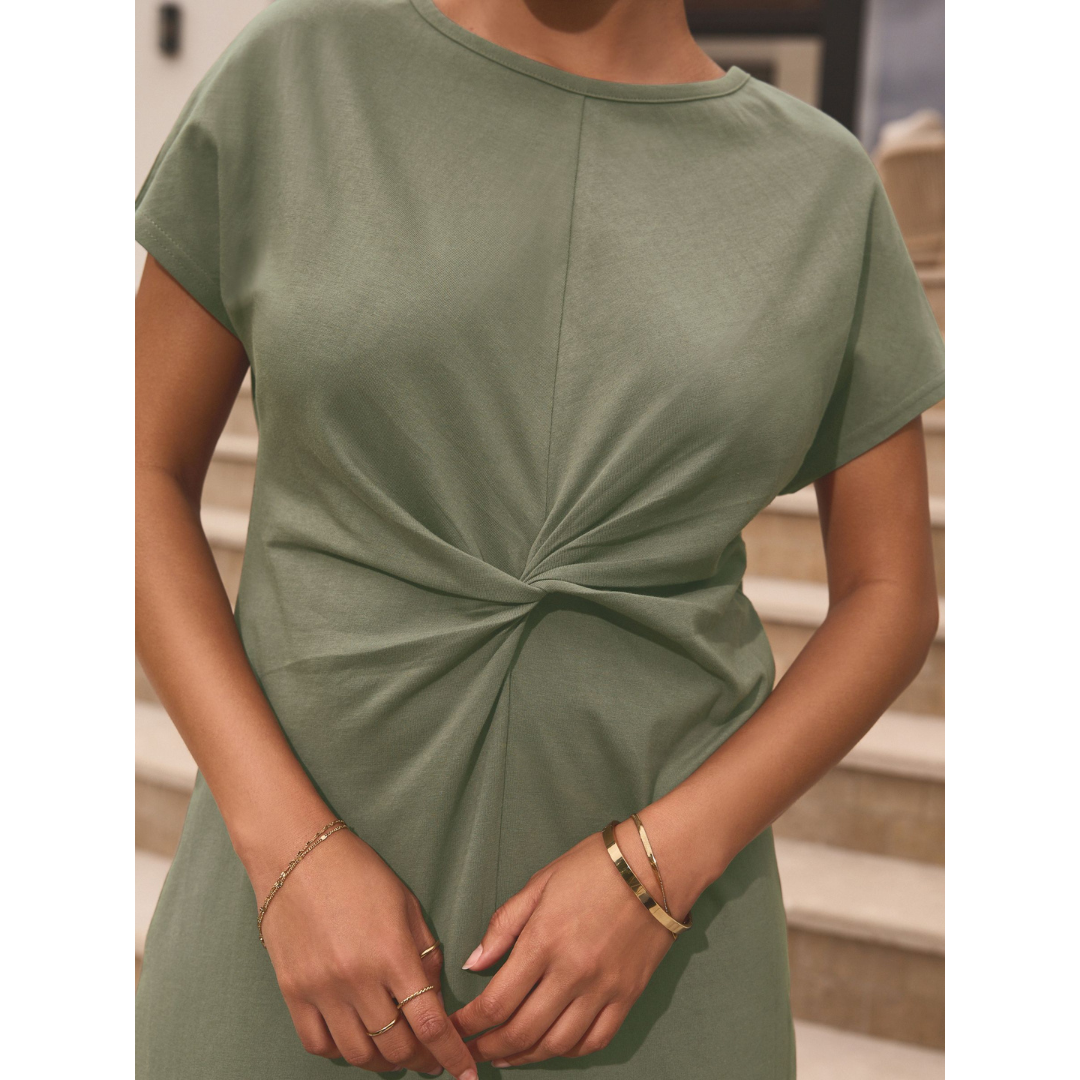 Twist Short Sleeved T-Shirt Summer Dress By NEXT