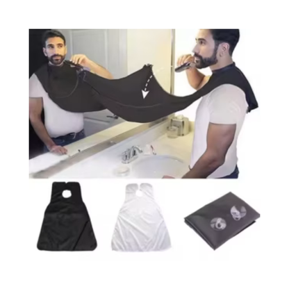 Waterproof Beard Shaving Apron & Hair Catcher with Suction Cups Men’s Grooming Cape