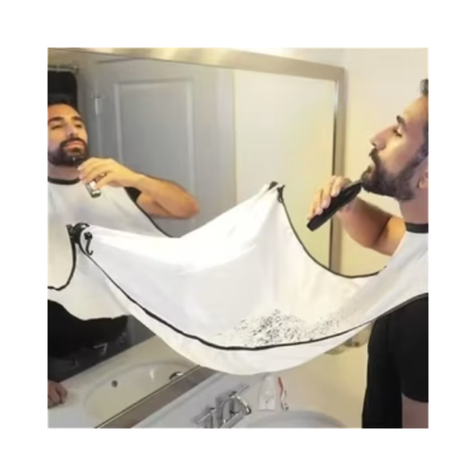 Waterproof Beard Shaving Apron & Hair Catcher with Suction Cups Men’s Grooming Cape