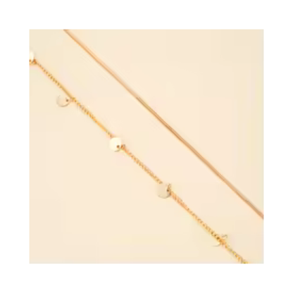 Double Layer Boho Waist Chain with Coin Tassel Summer Beach Body Jewelry