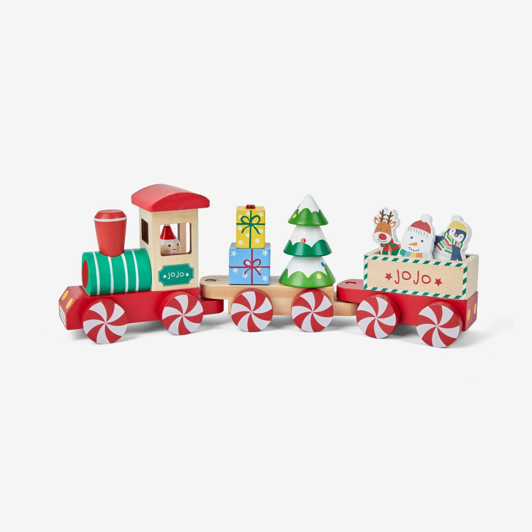 JoJo Maman Bebe Wooden Christmas Train