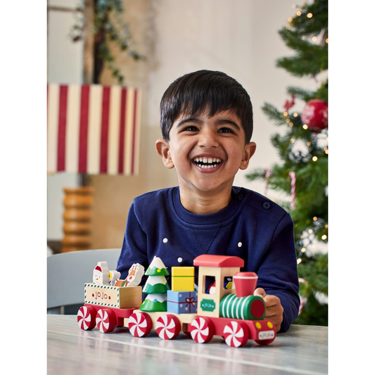 JoJo Maman Bebe Wooden Christmas Train